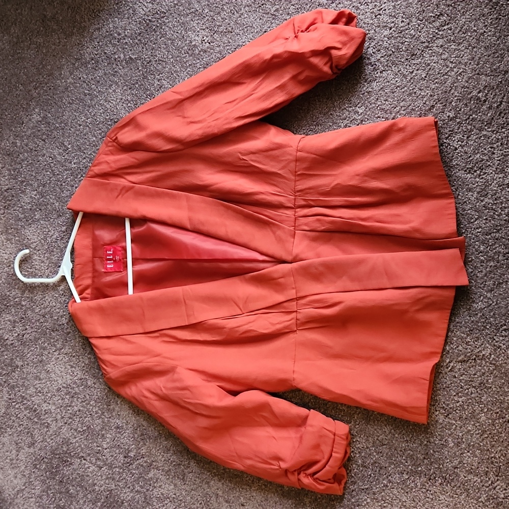 Orange blazer jacket